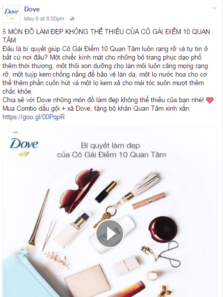 Cách kể chuyện trong Content Marketing của Dove