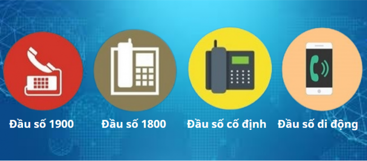 Các loại đầu số VoIP: 1900, 1800, đầu số cố định, đầu số di động
