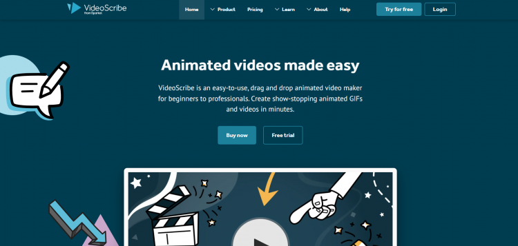 VideoScribe - công cụ làm video marketing có khả năng sáng tạo mạnh mẽ