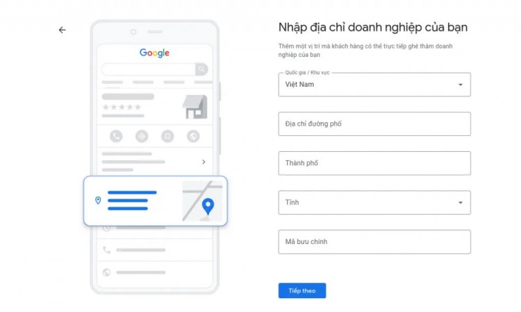 Thêm địa chỉ doanh nghiệp trên Google Business Profile