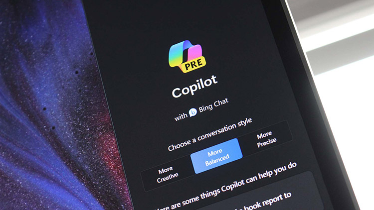 Copilot AI cung cấp 3 phong cách trò chuyện