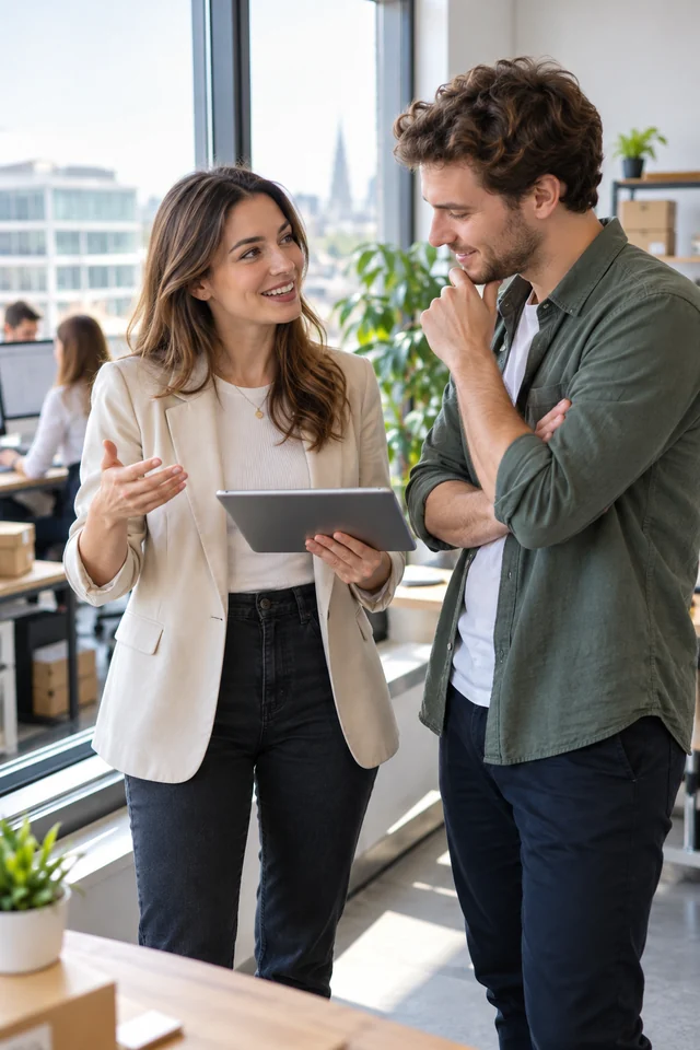 Nhân sự châu Âu tại nơi làm việc trong lĩnh vực Kinh doanh Online — Kết quả năng lực cần đạt